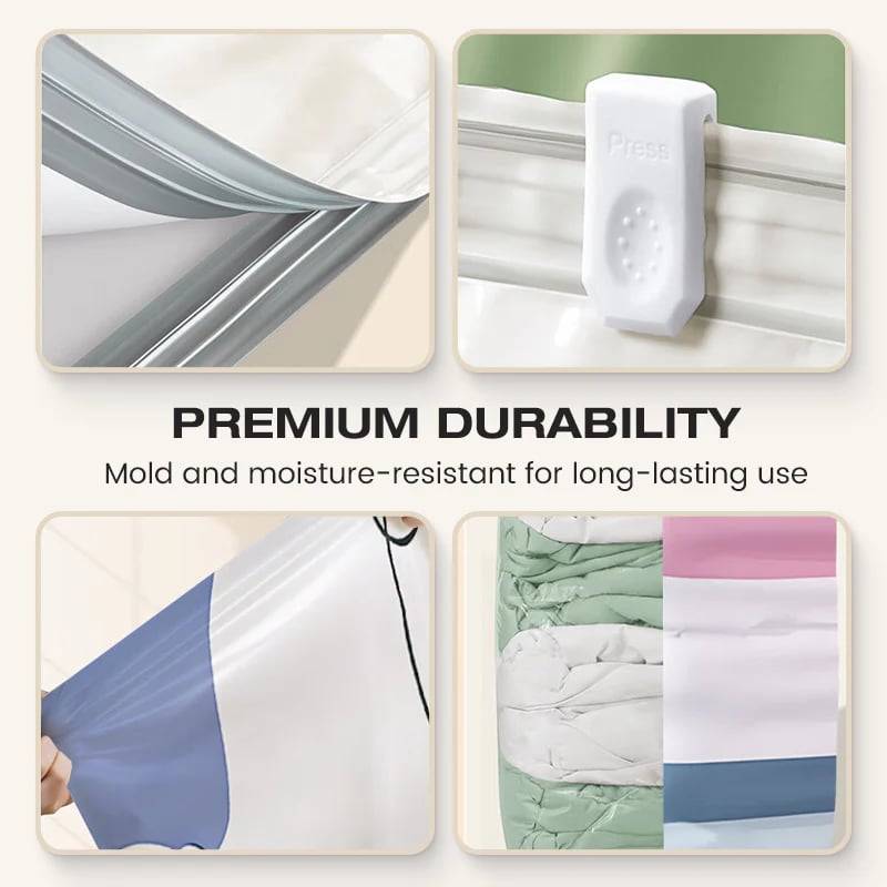 🌈📦 Large-Capacity Vacuum Bags – No Pump Needed! 💨✨