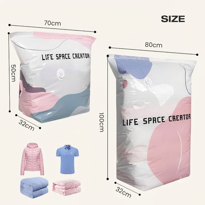 🌈📦 Large-Capacity Vacuum Bags – No Pump Needed! 💨✨