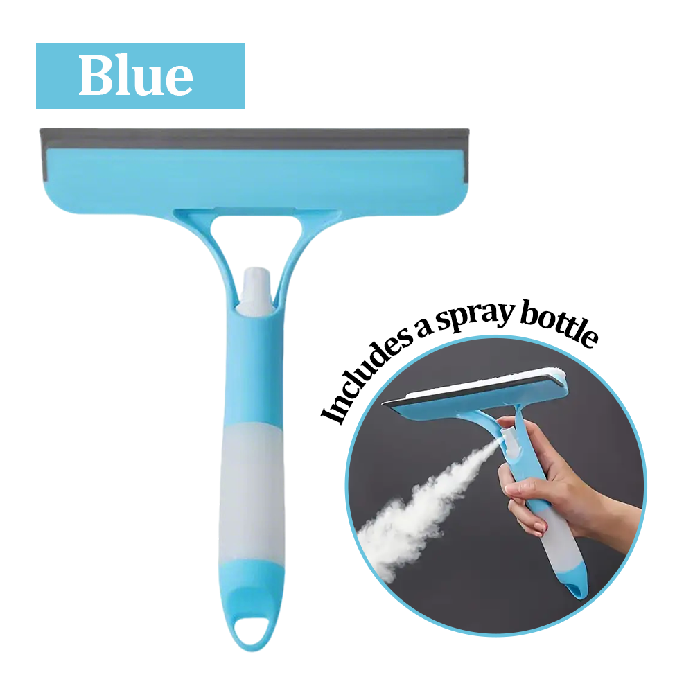 🔥LAST DAY 50% OFF- 3 in 1 Glass Cleaning Spray Squeegee Scraper