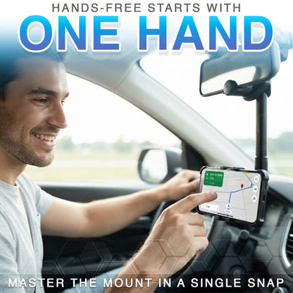 Rearview Mirror Phone Holder