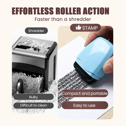 🥳2026 HOT SALE🥳💞50K+ SOLD!🛡️✉️ 50% OFF! Privacy Roller Stamp 🔏✨